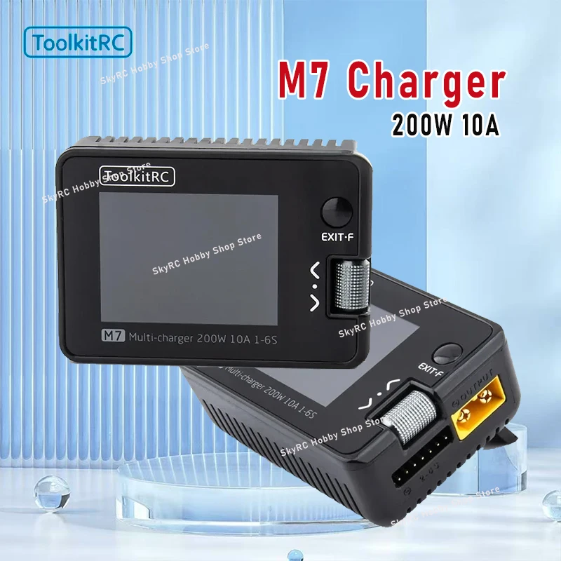 

ToolkitRC M7 200 Вт 10 А Зарядное устройство постоянного тока Разрядное устройство для 1-6S Lipo аккумулятора с сервоприводом напряжения ESC Тестер Приемник ЖК-дисплей IPS