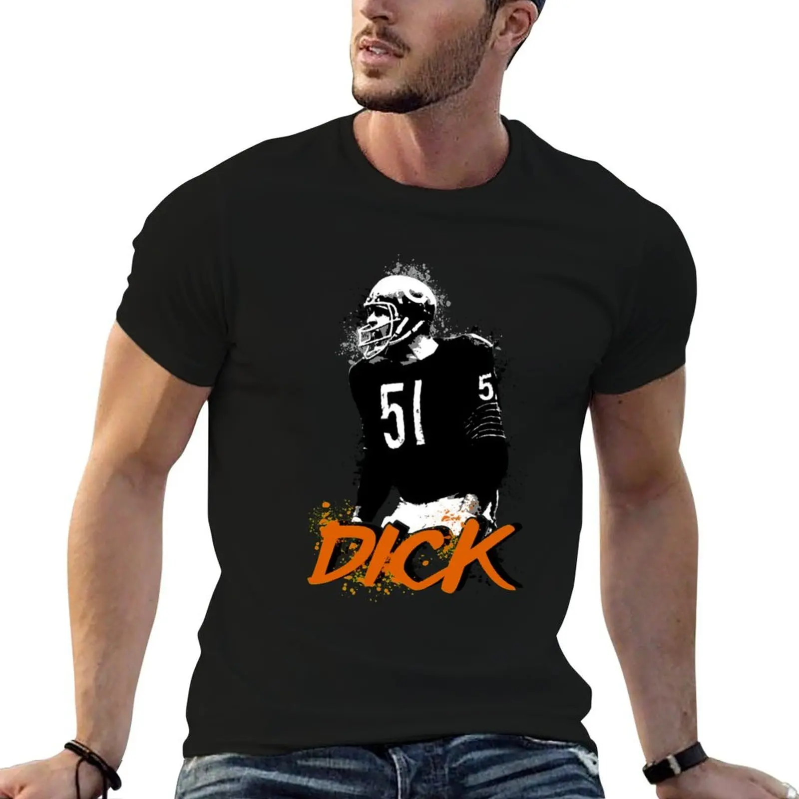 DICK BUTKUS T-Shirt cotton graphic tees customs t shirt for men