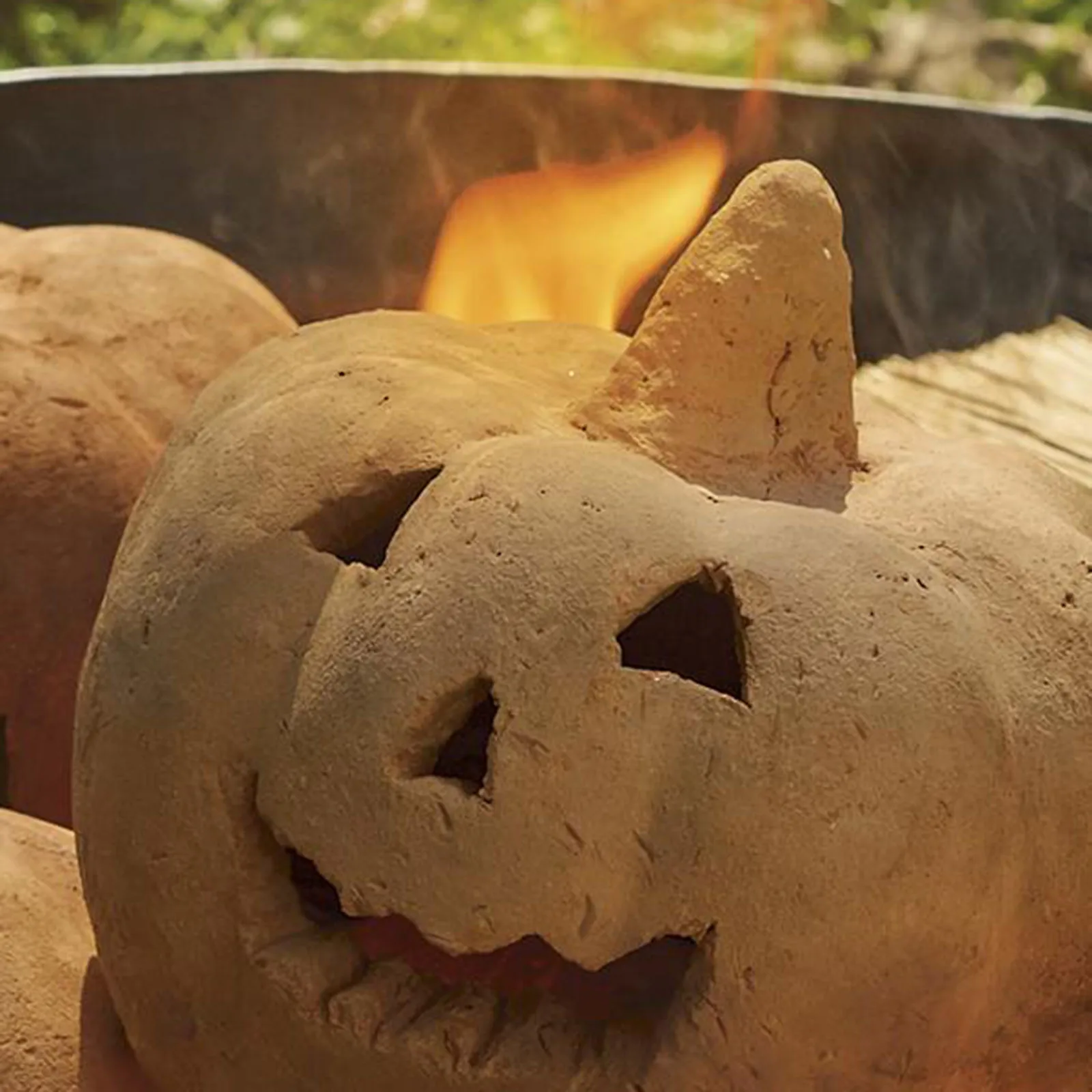 Fire Pits Pumpkins Imitated Pumpkins Reusable Fireproof Fire Pits Halloween Decor For Party BBQ Bonfire Fireplaces