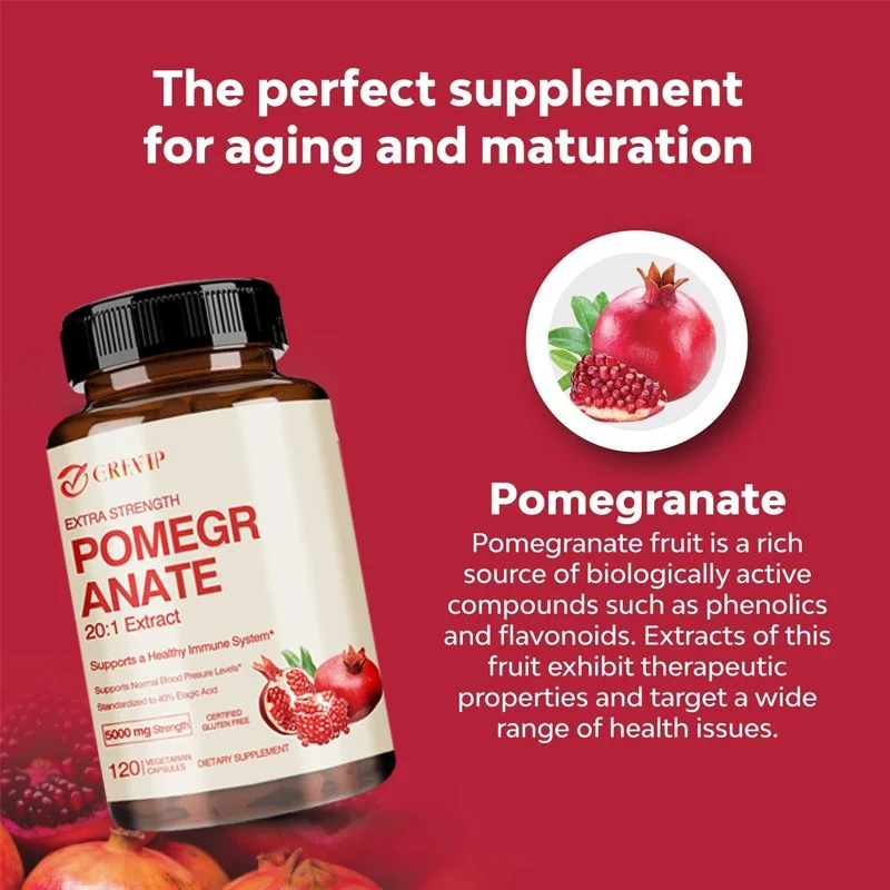 Pomegranate Extract - Antioxidant Supplement Heart Health Joint Support Brain Health