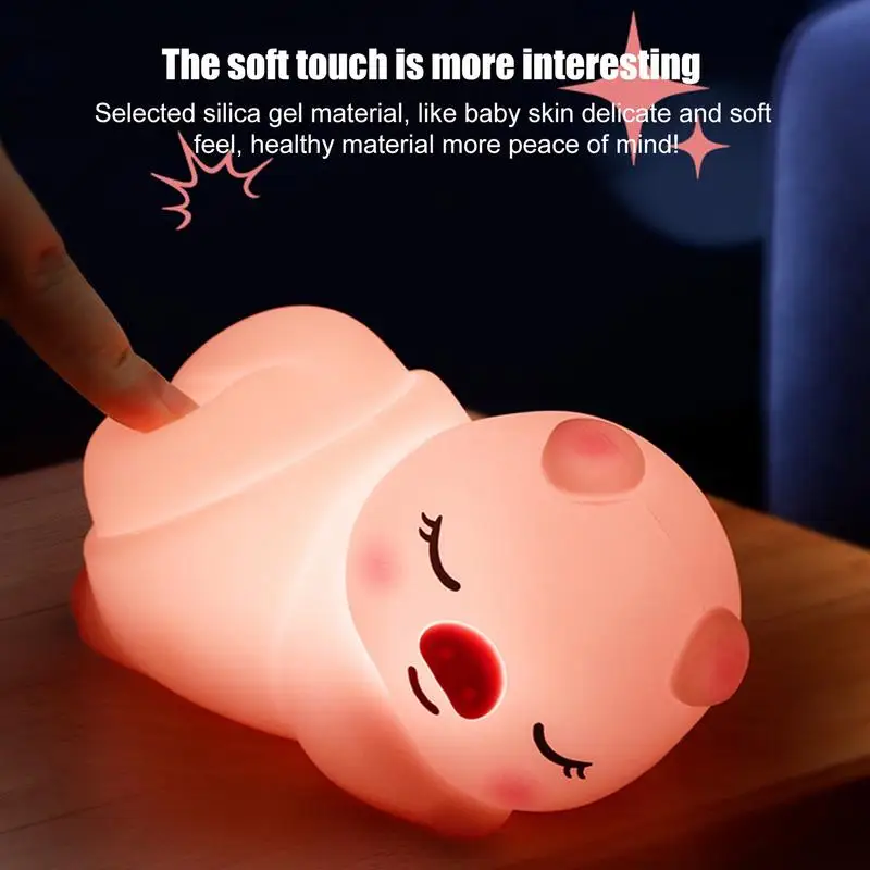 

Touch Night Light Animal Bedside Nightstand Lights Bedside Lights For Bedroom Touch Led Animal Lights Rechargeable Sleeping