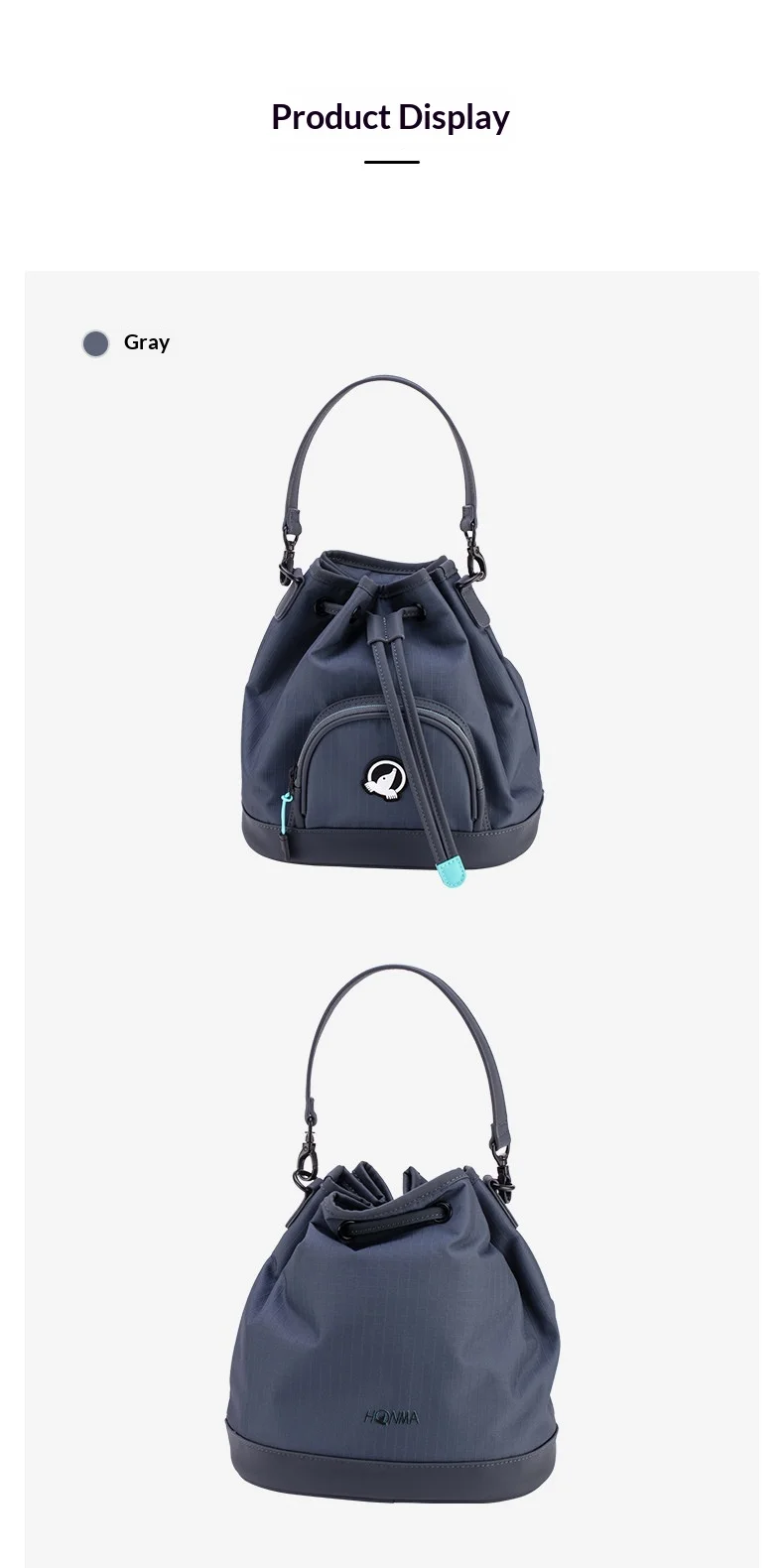 HONMA Golf Bucket Bag TB12610 Drawstring Handbag Portable Shoulder Tote Multi Pocket Outdoor Sport Bag