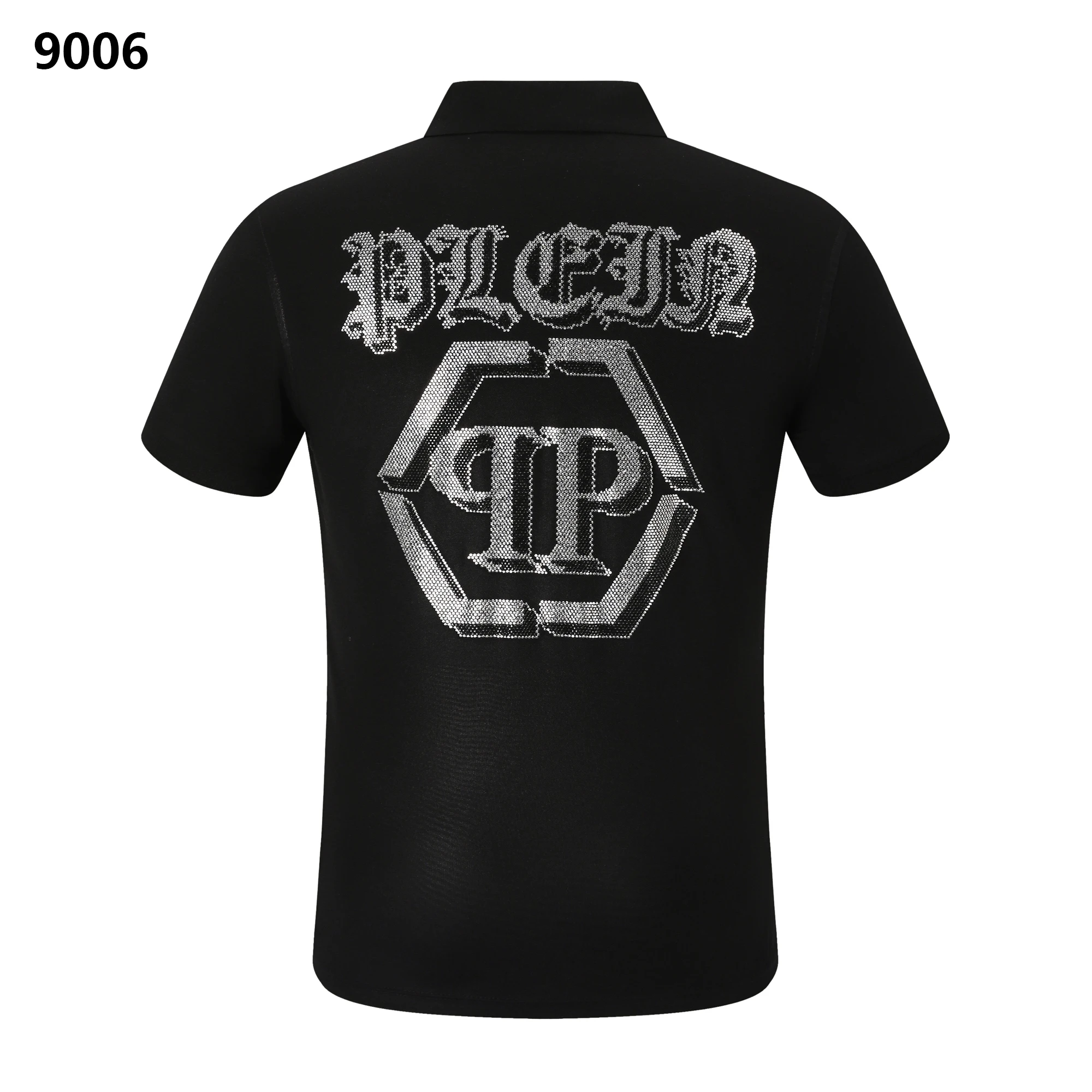 New Classic Trend Fashion Spring/Summer Philipp Plein2024 Luxury Diamond Lapel Luxury Men's and Women's Summer Polo Shirts Classic Fashion Casual Cotton