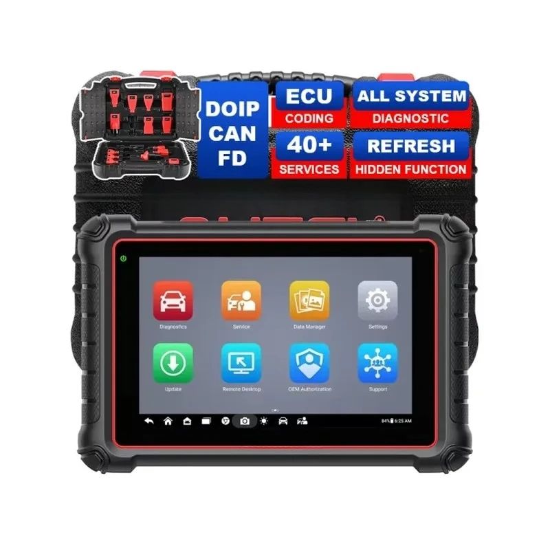 MaxiPRO MP900E KIT Scanner Non-OBDII Adapter Kit, DoIP CAN-FD 40+ Service OE ECU Coding Bi-Directional Test Scan FCA