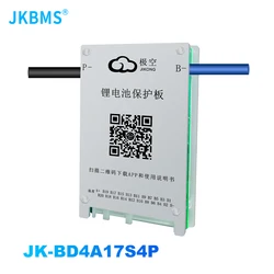 JK BMS BD4A17S4P Smart bms BT  8S 10S 12S 16S 17S 24V 48V BATTERY WITH 0.4A ACTIVE BALANCE bms lifepo4 Li-ion LTO