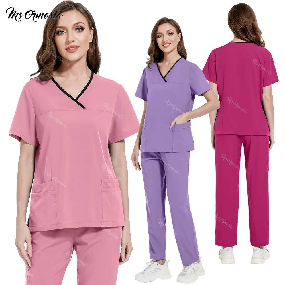 

Operating Room Work Clothes Medical Nurse Uniform Wholesale Hospital Workwear Scrubs Set Dental Surgery Suit Nursing Accessories