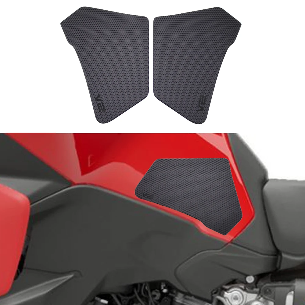 NEW For Ducati Multistrada V2 V2S 2025 2026 Motorcycle Non-slip Side Fuel Tank Stickers Waterproof Pad Rubber Sticker 2 PCS