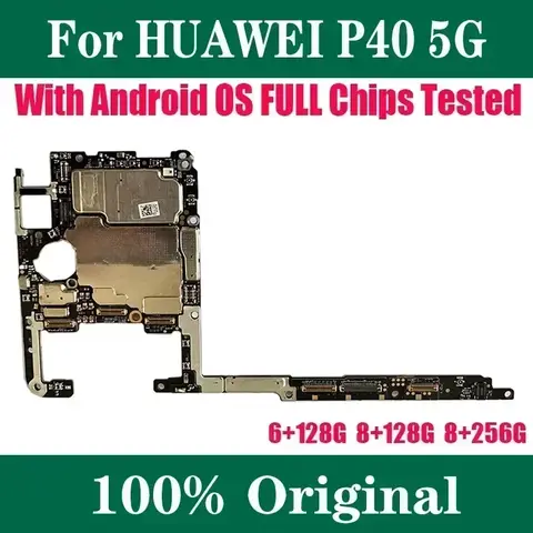 512GB Original Unlocked for HUAWEI P40 Motherboard with Full Chips Logic Board P40 Mainboard Good Working Full Chips