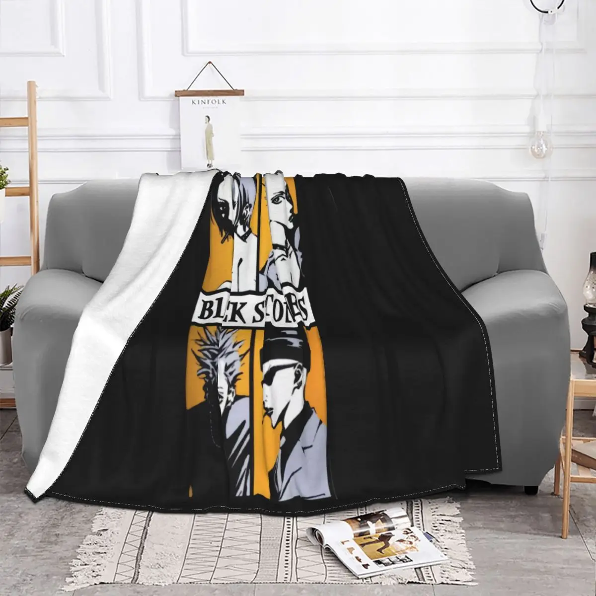 Maglia Tributo Nana Black Stones Anime Manga Cartone Giappone 1 Cheap Sale Rock Stylish 2021 Latest Throw Blanket