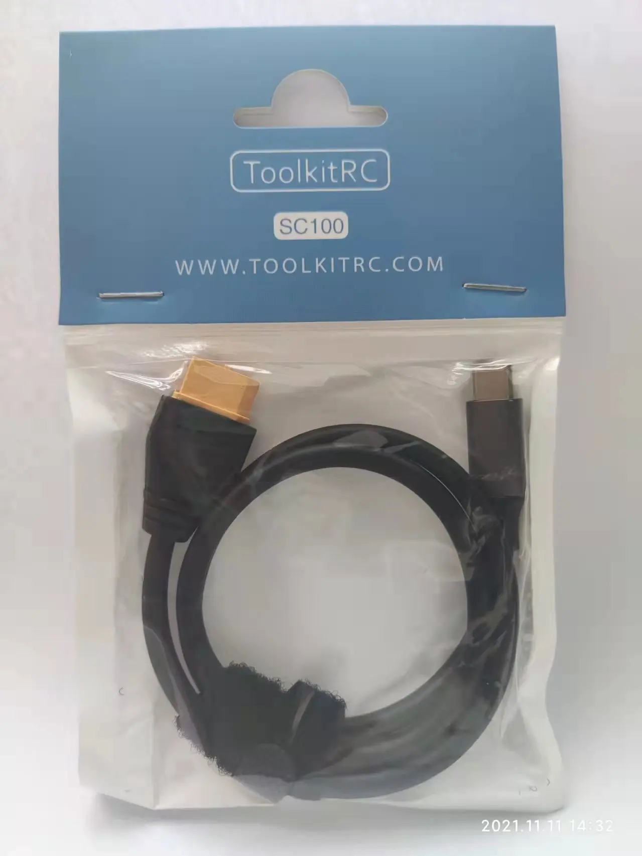 ToolkitRC SC100 TypeC to XT60 aircraft model balanced charger adapter cable 5A100W