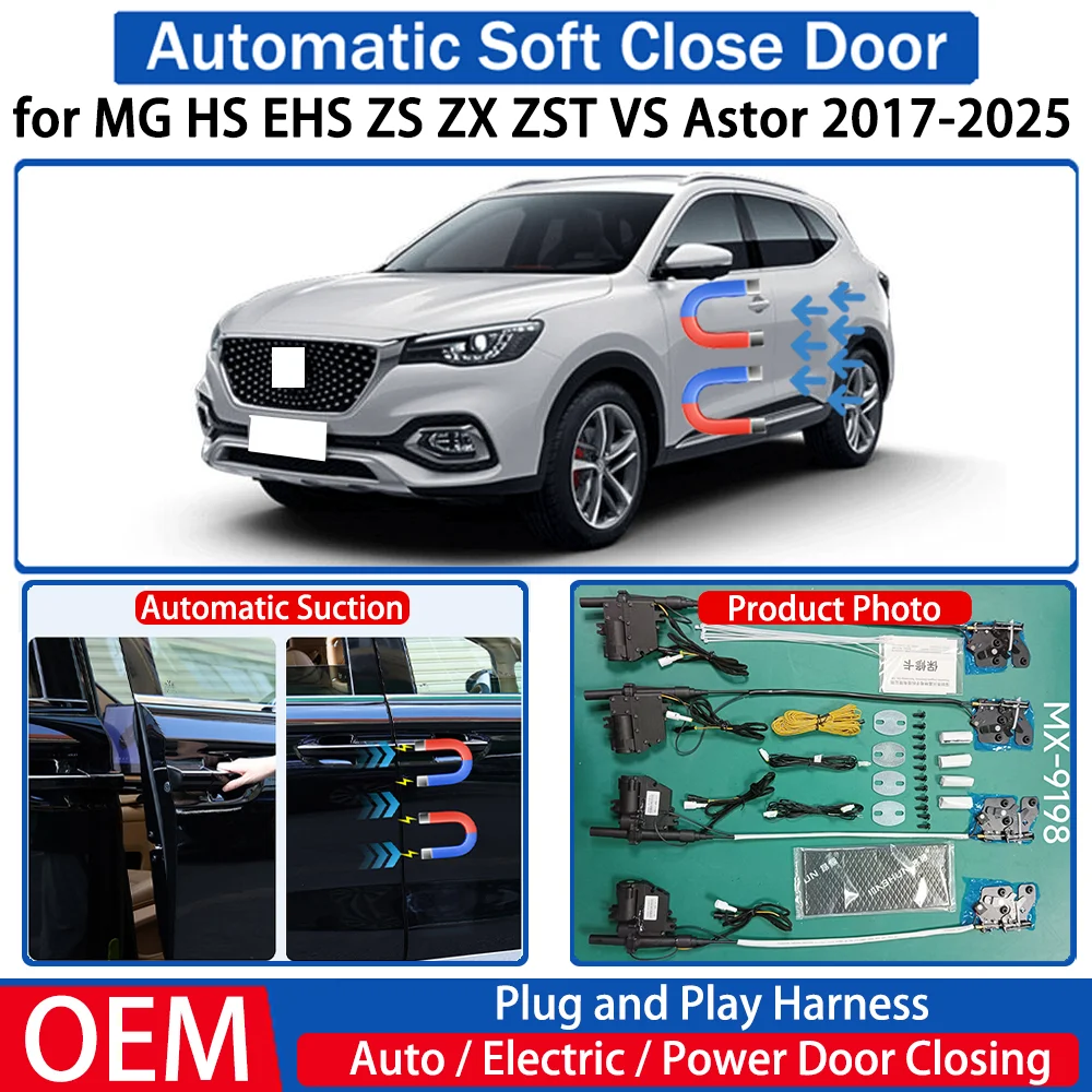 

for MG HS EHS ZS ZX ZST VS Astor 2017-2025 Car OEM Automatic Soft Close Door Electric Suction Kit Auto Power Closing System