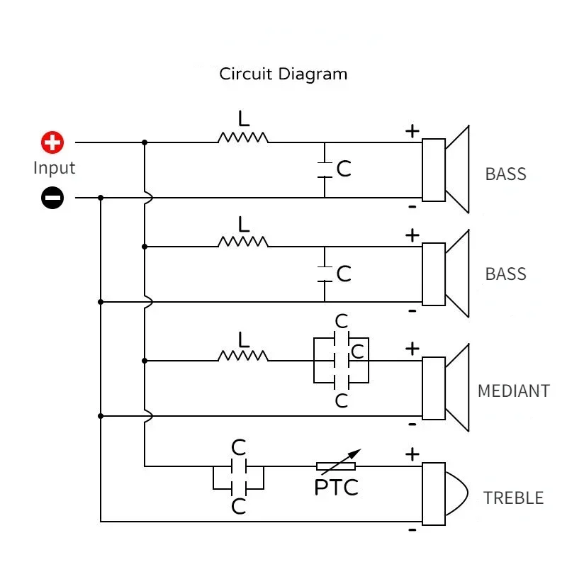 Divisor de frecuencia de bajos de altavoz de 4 vías, circuito Hifi estéreo, filtros cruzados de Audio estéreo para cine en casa