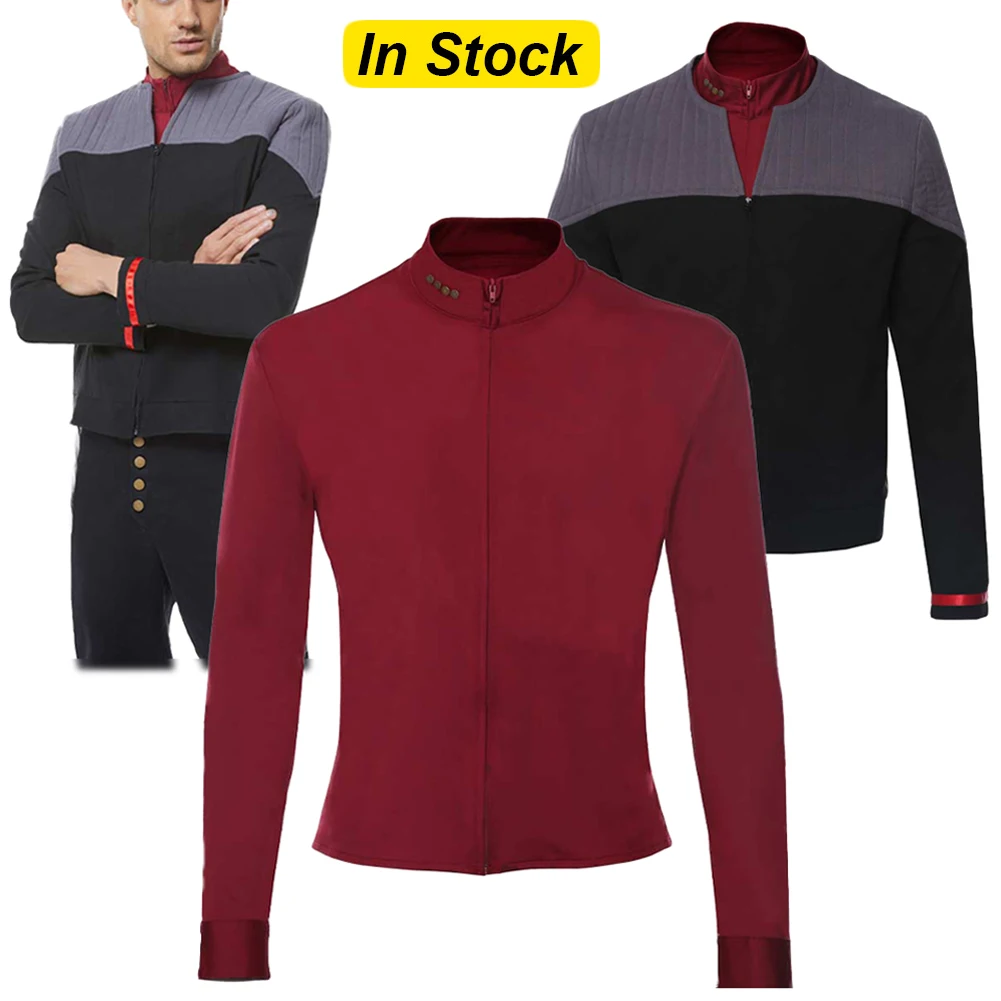 

Fancy Dress Luc Cosplay Picard Fantasy Tops Sweater Movie Space Travel Costume Halloween Man Roleplay Fantasia Party Outfits
