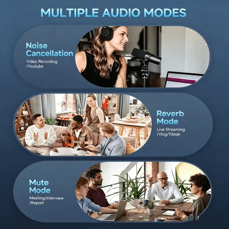 Wireless Mini Microphone For Iphone 17/16/15 Android Phones Omnidirectional Lavalier Microphone for Interviewing Video Podcasts