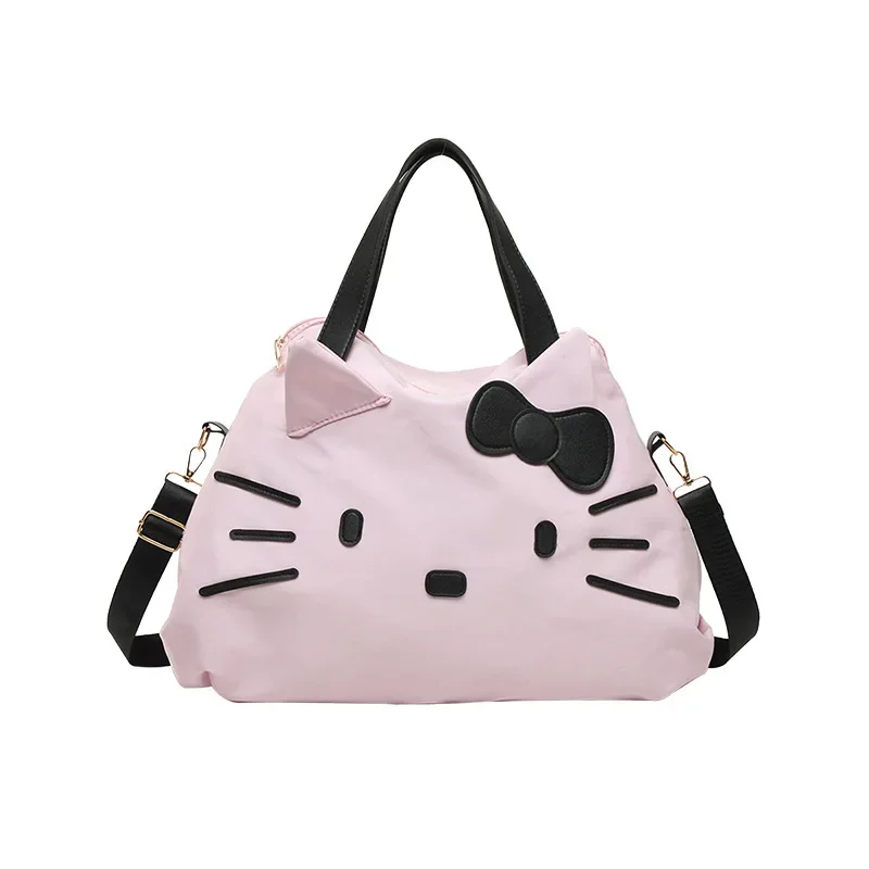 

sanrio Hello kitty Cartoon Folding Travel Handbag Duffel Bag Cross Body Bag Sleevable Trolley Case Shoulder Bag
