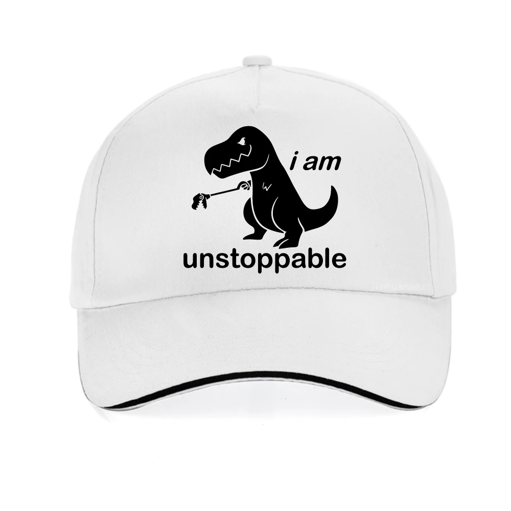 Boné de beisebol com estampa I Am Unstoppabie, casual, verão, para homens e mulheres, ajustável, respirável, chapéu com viseira, chapéu snapback da moda
