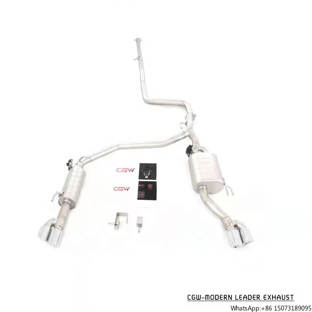 Whistle Sound Exhaust Tips Muffler with Electric Valves for  Elantra 1.4T 2019+