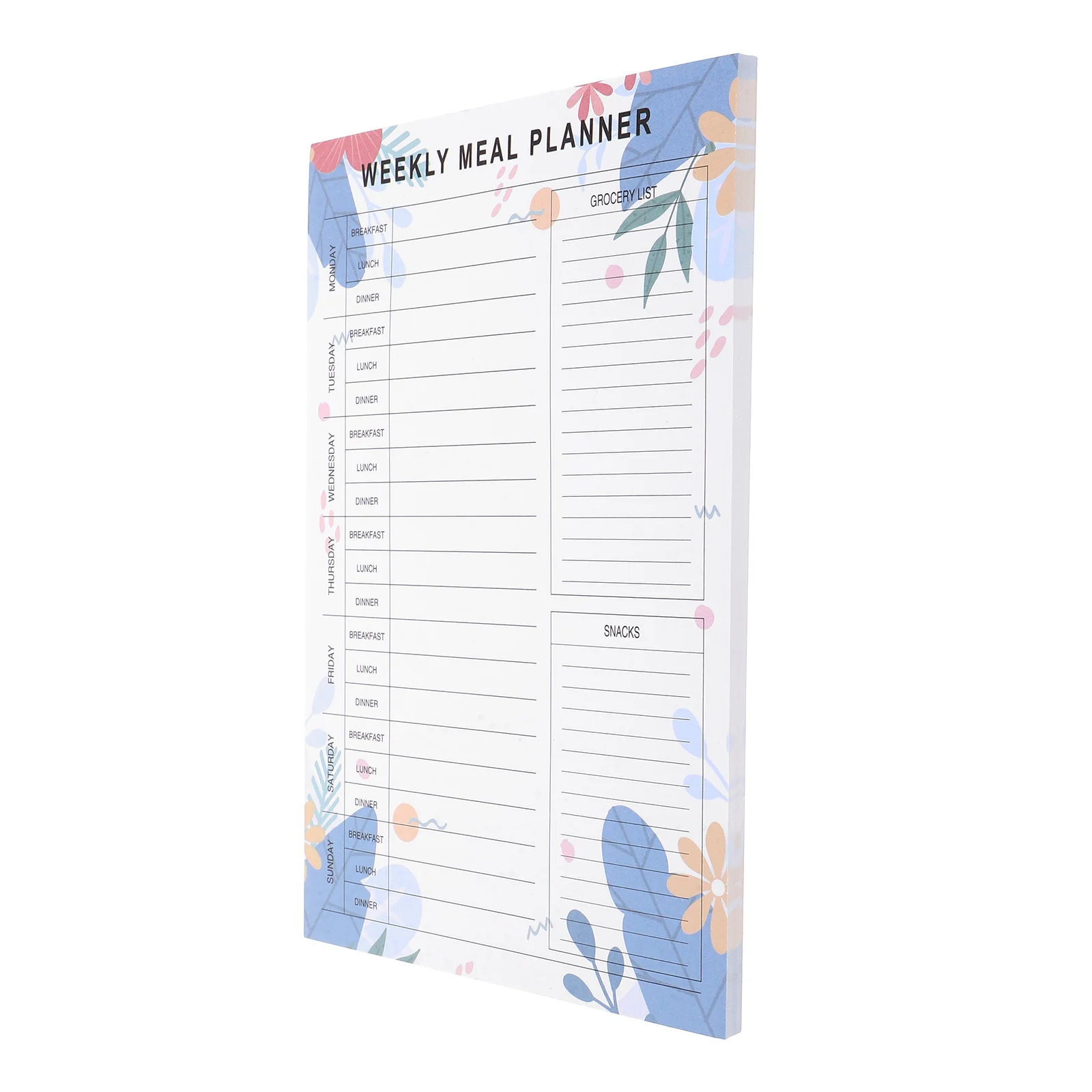 Notatnik z przepojami dietetycznymi Planer dzienny, tygodniowy, miesięczny Zarządzanie zdrowym straganikiem odżywczym Naklejki do odrywania Duża przestrzeń Elegancki układ