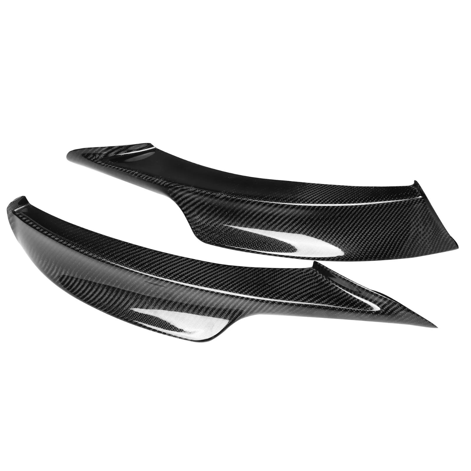 For BMW E90 Front Bumper Fins Splitter Canard Lip Carbon Fiber