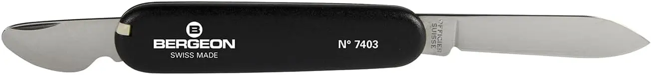 

Watch Case Back Opener Knife Tool, Bergeon 7403 Swiss Made 75mm Closed