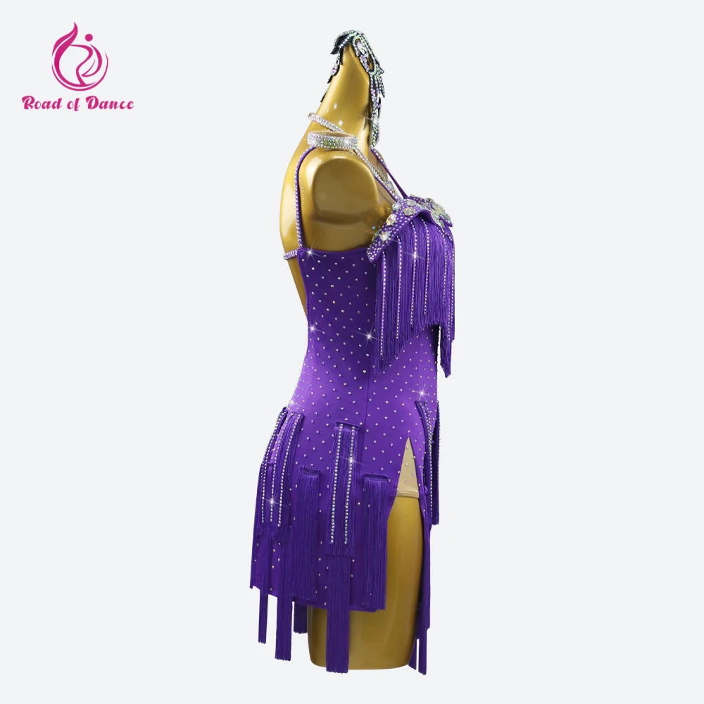 ملابس الرقص اللاتينية أزياء نسائية للفتيات 2025 قاعة الرقص الأمريكية المرحلة القياسية للمناسبات الخاصة بدلة جديدة للحفلات الراقصة
