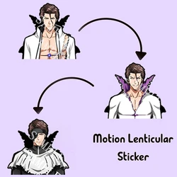 Aizen Sousuke Motion Car Stickers Anime BLEACH Waterproof Decals for Laptop,Refrigerator,Suitcase,Wall,Etc. Car Decor Gift