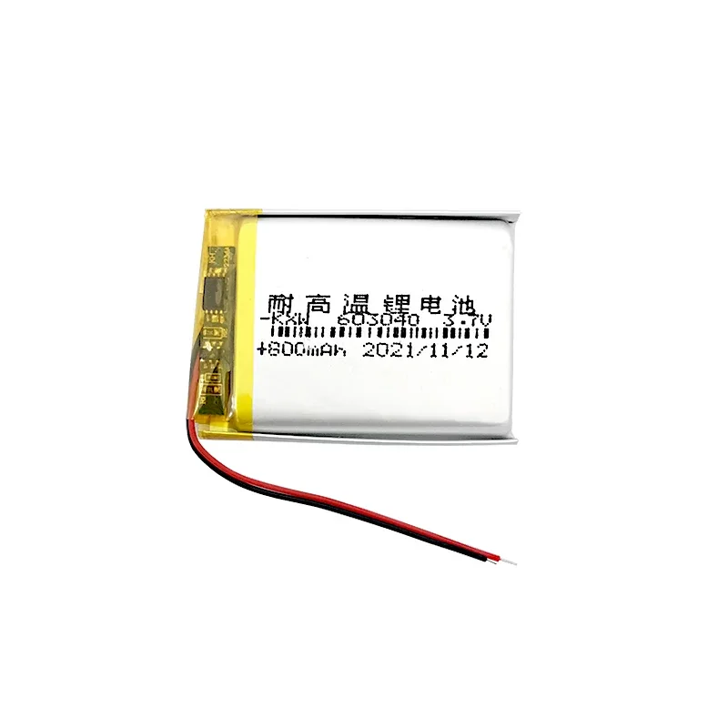 603040 Polymer Battery Suitable for Non-handheld Small Steel Cannon Bluetooth Speakers Wireless Earphones Mice and Recorders