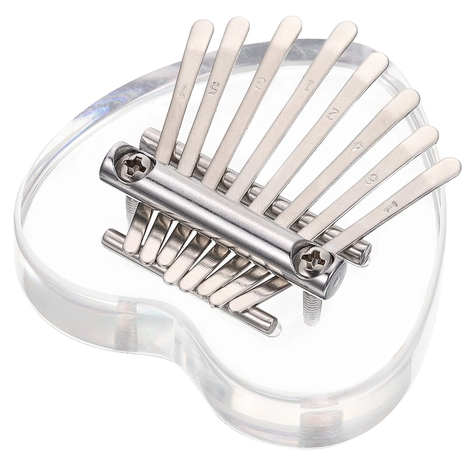 

8-Tone Acrylic Mini Fingertip Kalimba Professional Thumb Piano Portable Music Instrument for Beginners Recording Performance