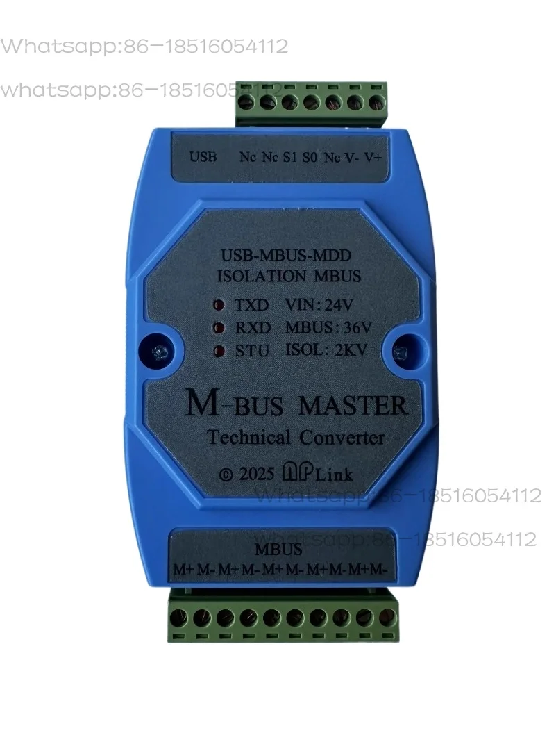 

Insulated USB-MBUS Master Converter M-BUS Data Debugging Communication Electric Meter Water Heat Meter Home Control