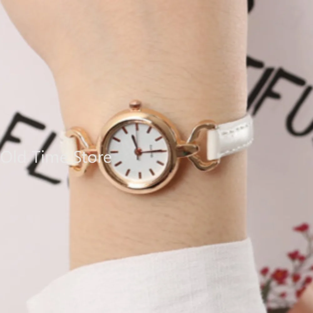 Ins Small Round Watch Women Luxury Watches Girls Quartz Wristwatches Fashion Gifts Bracelet Reloj Mujer Rosa Relogio Feminino