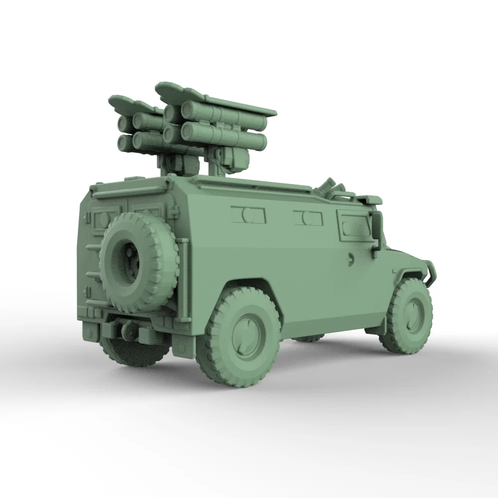 SSMODEL SS385 1/48 1/87 1/160 1/220 Kit de modelo militar Rússia 9P163-3 Veículo blindado Kornet-Em