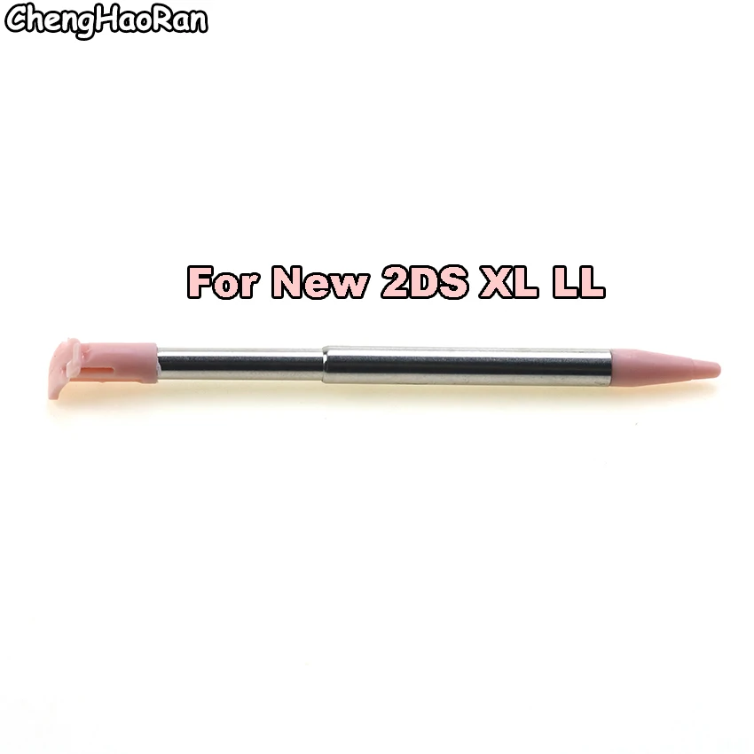 ChengHaoRan stylet télescopique en métal rose stylet en plastique pour écran tactile pour 2DS 3DS nouveau 2DS LL XL nouveau 3DS XL pour NDSL NDSi NDS