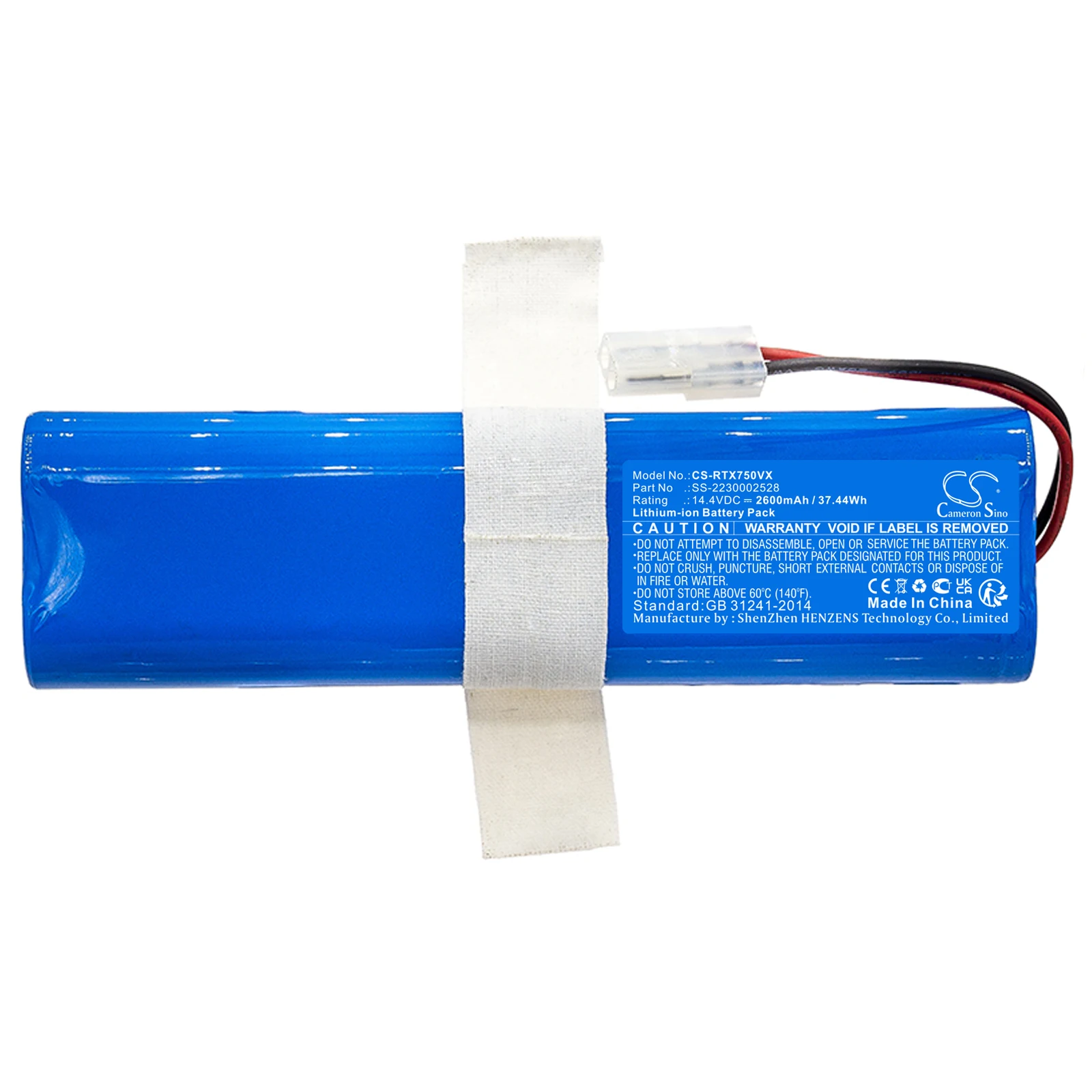 Vacuum 2600mAh Battery for 360 S6 S8 D043-INR-M26-4S1P INR18650F9M-4S1P Rowenta SS-2230002528 SS-2230002529 X-Plorer 75S+