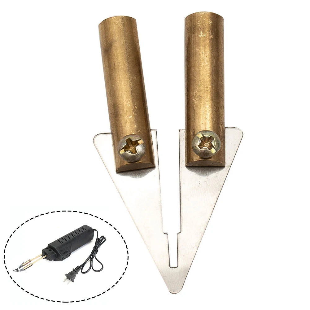 Espátula Triangular recta, herramienta de reparación de plástico, Kit de grapadora en caliente práctica, cortador Diagonal