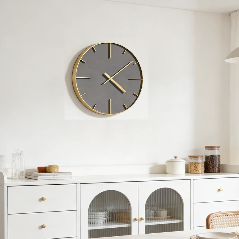 Minimalist Wall Clock Modern Nordic Silent Clocks Living Room Luxury Decorative Clocks Hotel Office Elegant Design Quartz Clock
