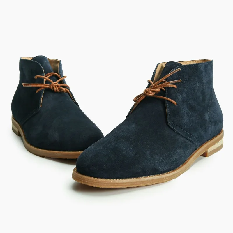 Nuevos zapatos altos de moda de otoño e invierno, ropa de trabajo corta de cuero, estilo británico, zapatos formales informales para hombres, botas, mocasines