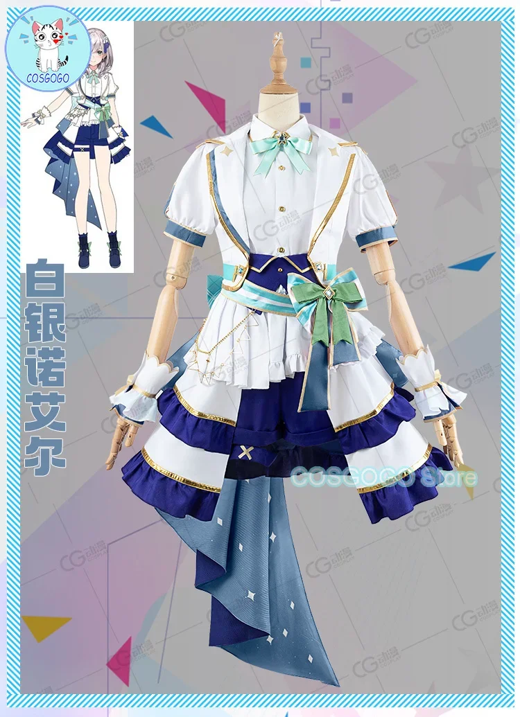 COSGOGO Vtuber Hololive 4th Towa Lamy Sora Roboco San Noel Takane Lui All Members Cosplay Costume Halloween Outfits Women Dress