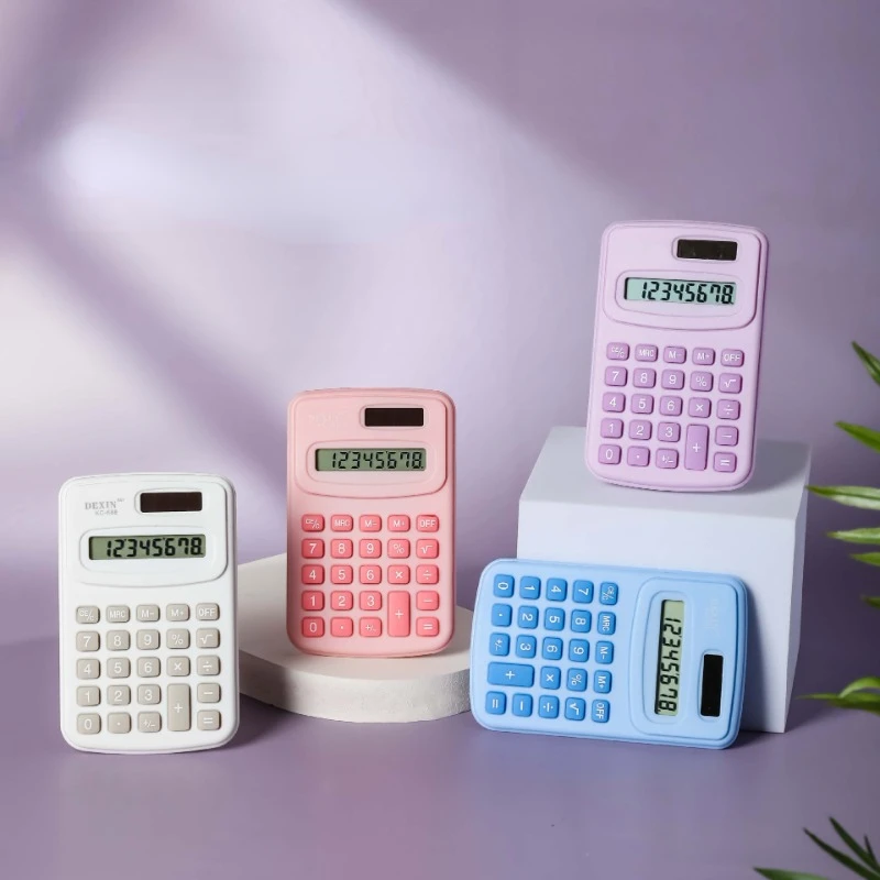 Small Calculator Silent Calculator Mini Version Learning Auxiliary Portable Calculator Back To School Supplies Students/Finance