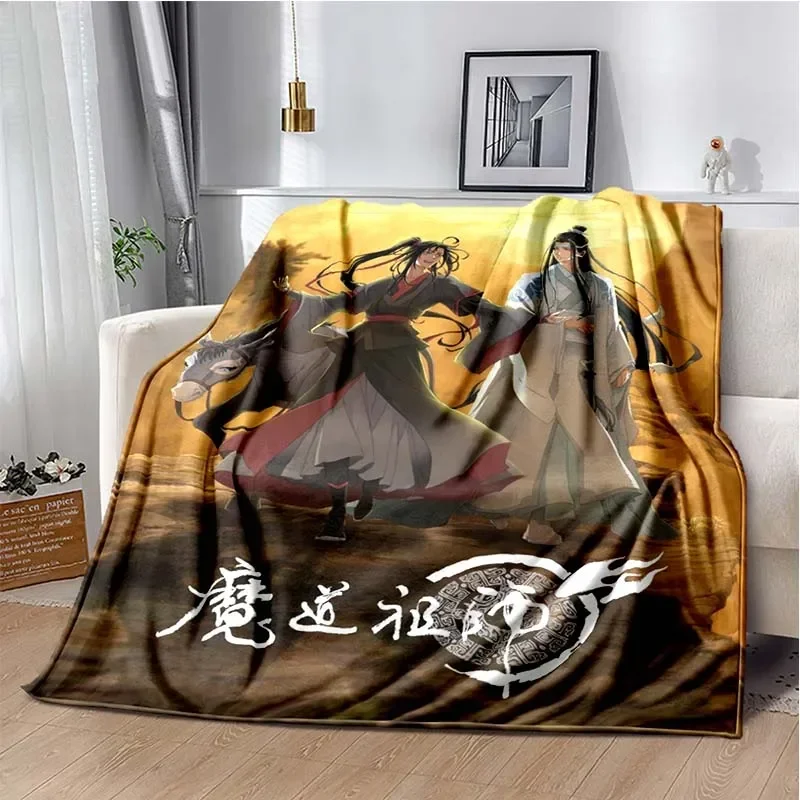 أنيمي غراندماستر من شيطاني زراعة الفانيلا الدافئة لينة رمي بطانية مو داو زو شي أريكة بطانية نزهة بطانية الفتيات هدية