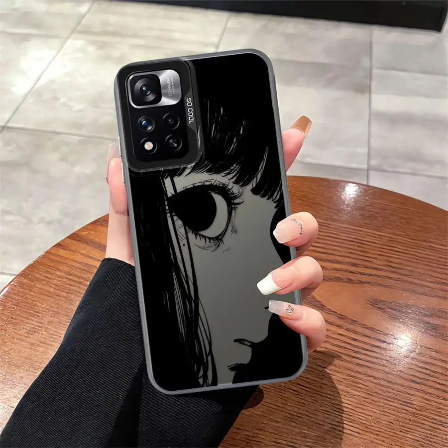 حافظة لهاتف Xiaomi Redmi Note 10s 11s 12 13 14 Pro Plus 10 11 Pro Soft Shell Junji Ito Horror #6