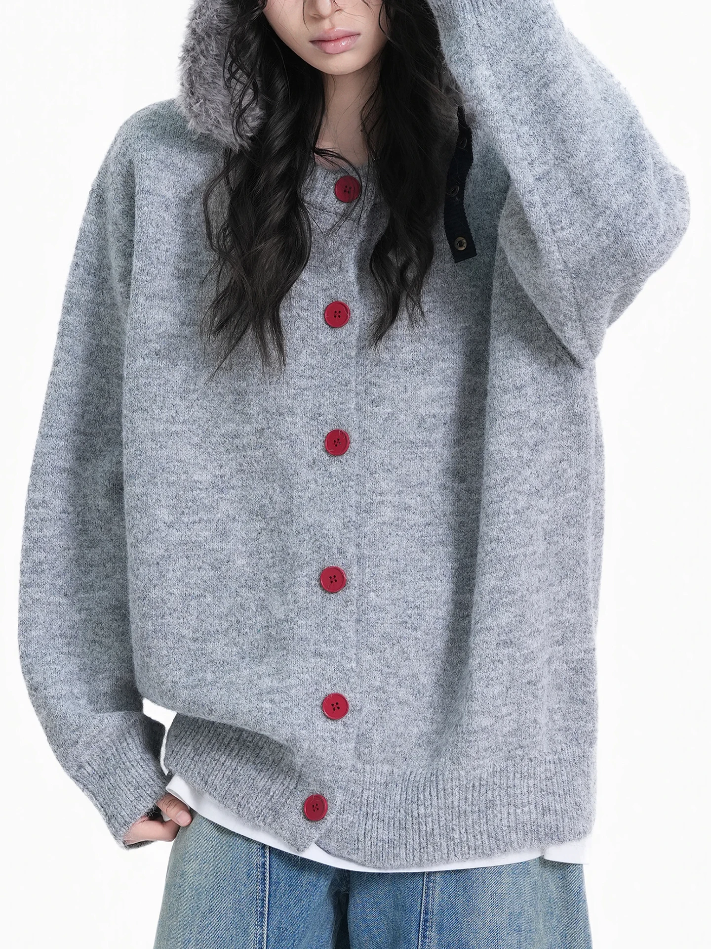 

ay Open Cardigan Sweater Loose Men's Lazy Sle Knitted Outerwear Autumn Winter Cotton Blend Fabric Retro Sle Casual Wear