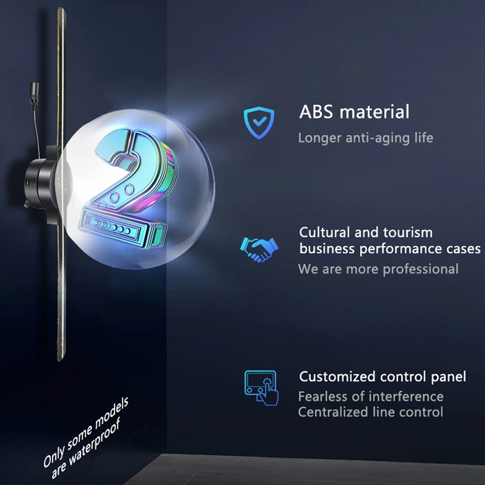 3D 홀로그램 광고 기계 3D 이미징 홀로그램 광고 프로젝터 지원 모바일 폰 APP 업로드 3D 텍스트 EU 플러그