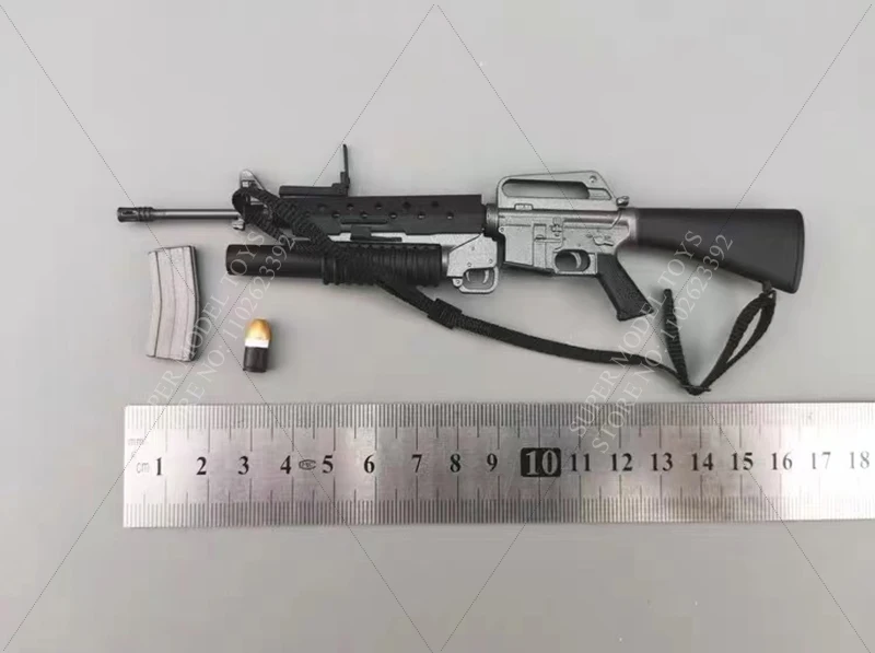 W magazynie M16A1 1/6 skala mężczyzna żołnierz scena akcesoria nowoczesny pistolet maszynowy broń Model Fit 12 cali figurka lalka