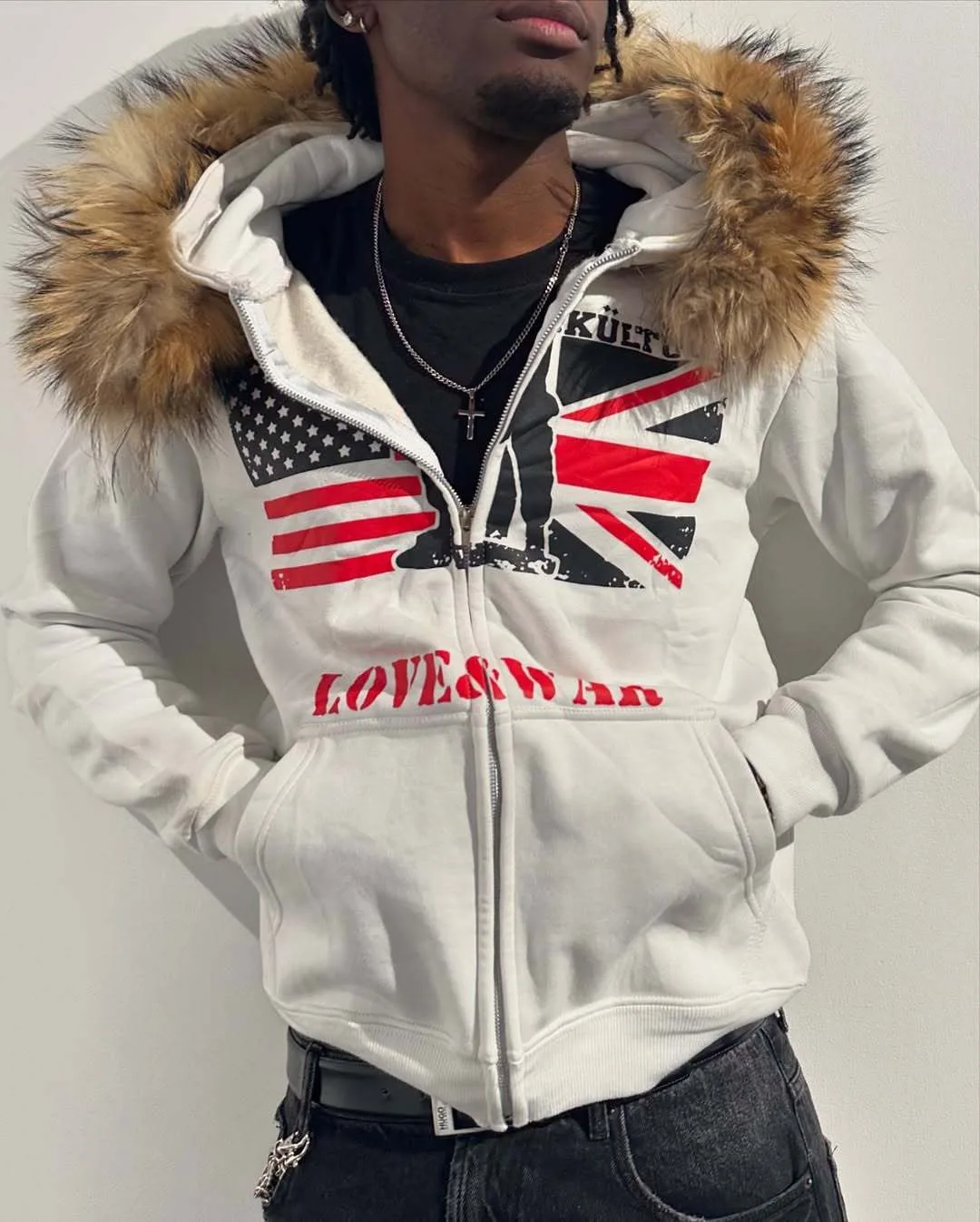 

Autumn and winter American Y2K new men's and women's zipper style hoodie jacket simple daily versatile fashion style hooded hood