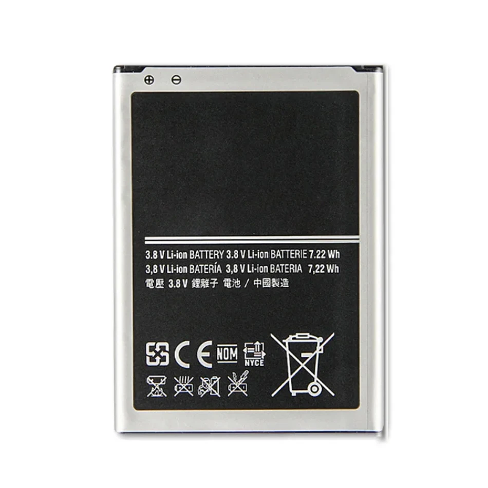 Battery For Samsung Galaxy S4 Mini I9192 I9195 I9190 I9198 J110 I435 I257 B500AE 3 Pin 1900Mah