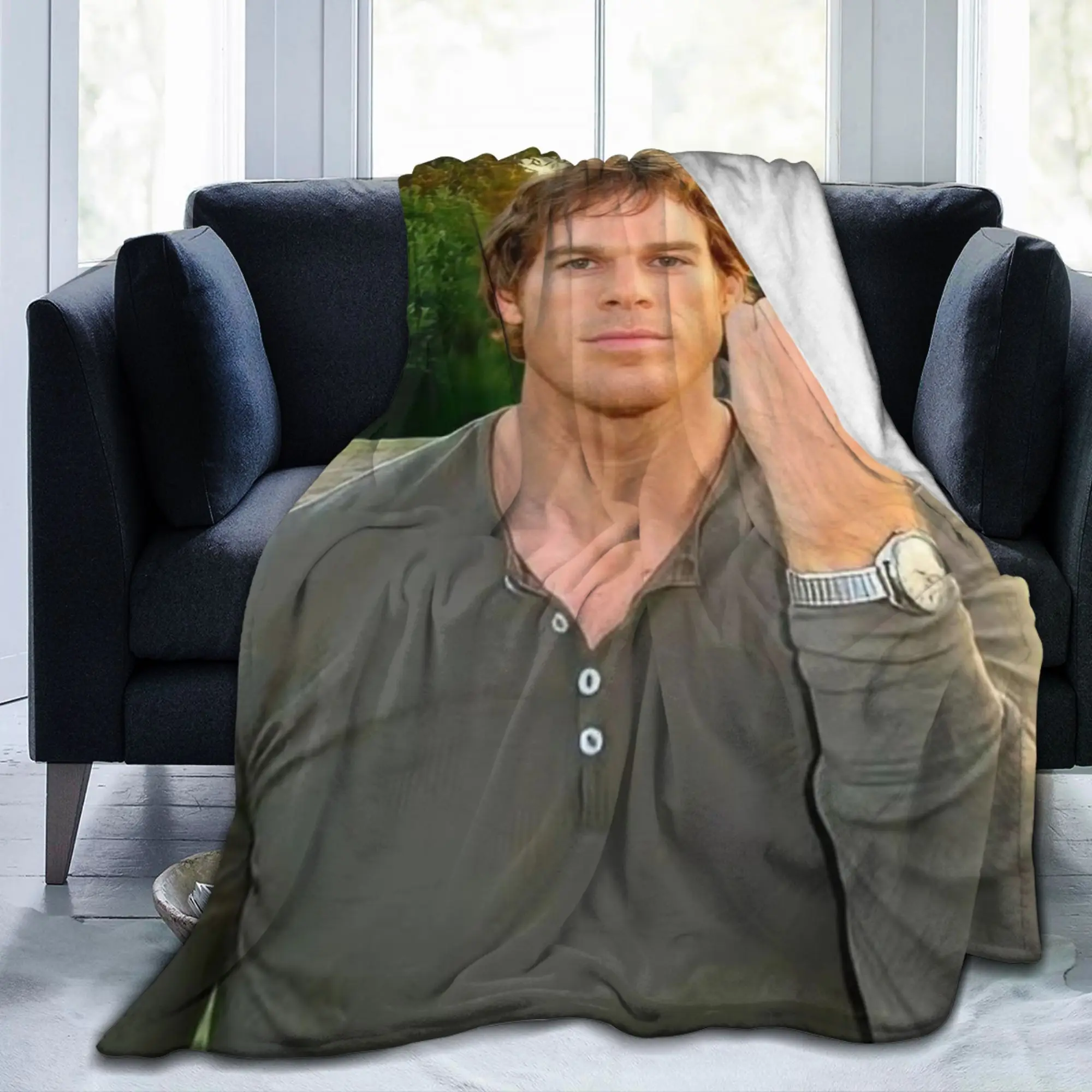 ديكستر مورغان التقليب من البطانيات المرجان الصوف أفخم الديكور المحمولة لينة رمي البطانيات ل أريكة سيارة أفخم رقيقة لحاف #5