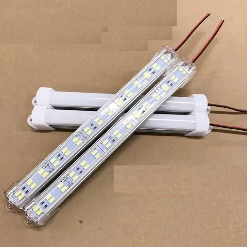 5szt 22cm 27cm 5630 LED Hard Strip Double Row 30 led 36 led 6w Cabinet Car Truck Rigid Tube Bar 12v 24v 3000k 4000k 6000k 6500k