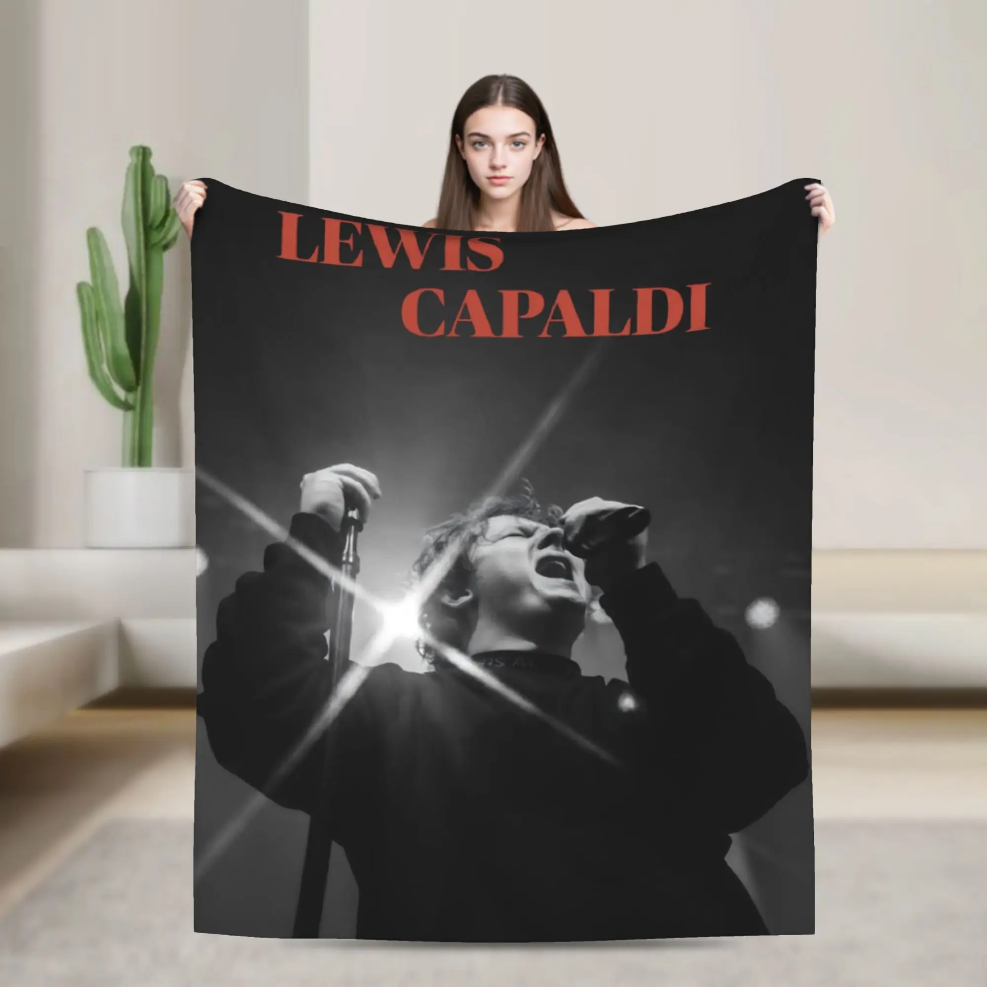 Lewis Capaldi Tour 2026 Blanket Multi-size Super Soft Cozy  Throw Blankets for Sofa Couch and Bed