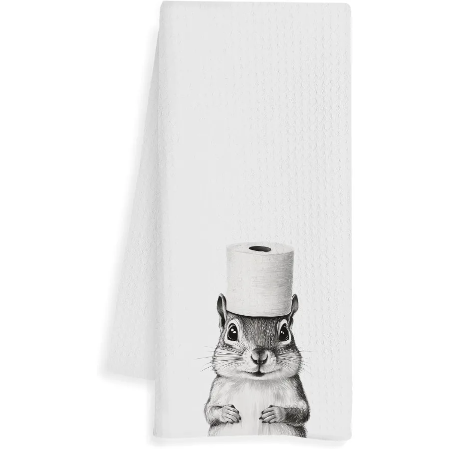 

Squirrel Gts Hand Towels - Squirrel Decorative Towels for Bathroom Cute Animal Bathroom Decor Squirrels Decor Squirrels Gts for