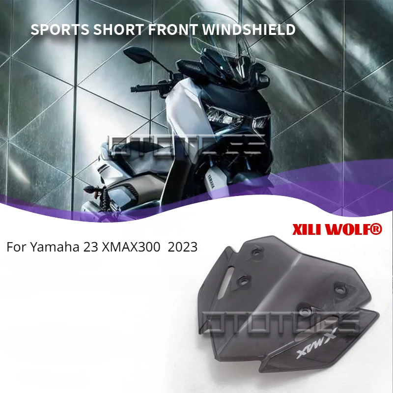 

For Yamaha 2023 XMAX300 Modified Windshield Athletic Windshield Sport Front Wind Deflector Accessories Windshield Modification